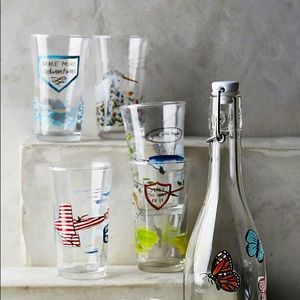 Anthropologie Molly Hatch Juice Glasses 6